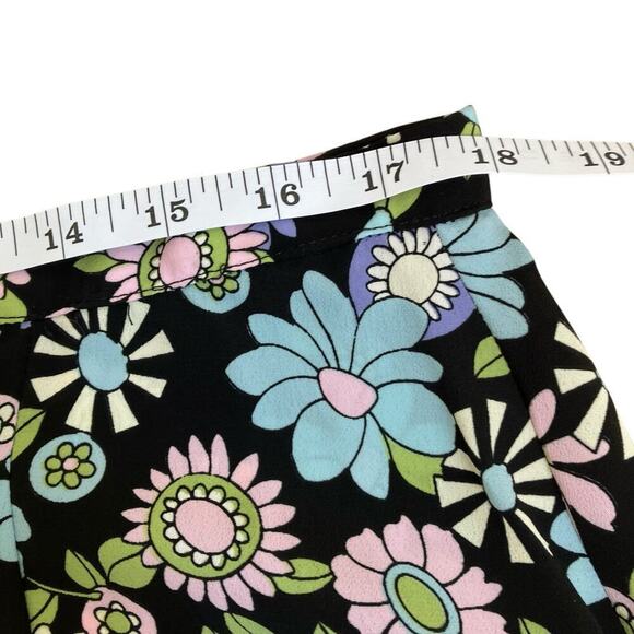 Tall Girl Canada Vintage A-line Maxi Skirt Button Front Retro 70s Floral Print M - Picture 13 of 16